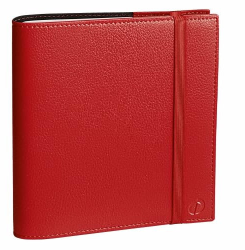 Quo Vadis - Kollektion: Time & Life – Kalender Time & Life Medium mit Gummizug – Kalender, Wochenansicht – Format: 16 x 16 cm – Farbe: Zinnoberrot – Jahr 2024