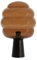 Light & Living Tischlampe Misty - Braun - 30x30x46cm - Oval - Glas - Tischleuchte Wohnzimmer & Schlafzimmer - Tischlampen modern