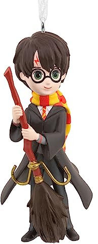 Hallmark Sammelfigur Harry Potter und Besen - Hängender Schmuck - Weihnachten