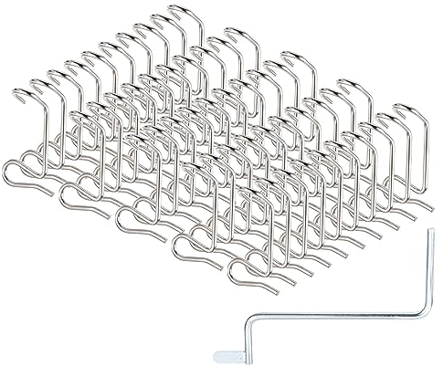 PATIKIL 50 Packung Zaun Drahtspanner Werkzeug mit Spanner Griff Edelstahl Stacheldraht Spannung Reparatur Werkzeug für Schnellspannender Garten Drahtzaun