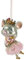 Dekoanhänger Tanzende Maus Glas Höhe 12,5 cm