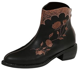 ESSUE Bottes Femme Pieds Sensibles Hiver Pour Pieds Larges Chaussures Antidérapage Confortable Casual Boots Talon Rangers Impermeable Baskets Chelsea Chaussures Femme Soldes