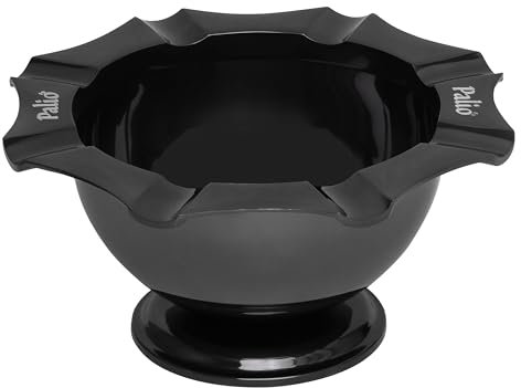 Palió® Tazza Aschenbecher kombiniert Funktionalität mit Ästhetik und bietet eine stilvolle Lösung für Zigarrenliebhaber, die gerne ihr Raucherlebnis mit anderen teilen (Black Nickel)