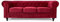 Bravich Velvet Chesterfield Sofa- Wine Red. 3 Seater Settee, Soft Plush Fabric Couch. Living Room Furniture, Easy Clean. 3 Seater- 209cm x 90cm x 78cm