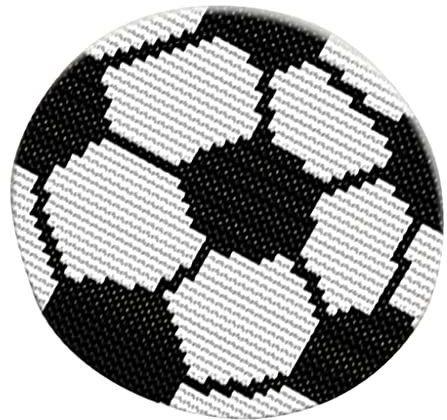 Nishiyuenyi Round DIY Latch Hook Rug - Creative Crafting Set, Football