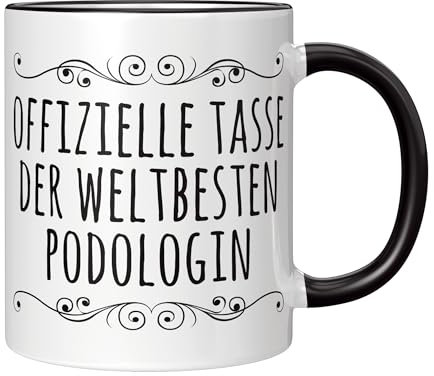 CupHaven® Podologie Tasse Weltbeste Podologin Podologe Kaffeetasse Kaffeebecher Becher Geschenk Geschenkidee