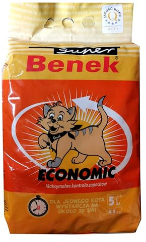 Benek Economic Klumpende Katzenstreu, 5 Liter