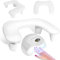 Nail Arm Rest: A White U-shaped PU Leather Arm Rest Specifically Designed for Nail Art Tools, Featuring a Non-Slip Foot Stand for Stability