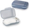 Oamwrae Lot de 2 Porte Savon avec Couvercle, Boite Savon Voyage, Boîte à Savon avec Anneau d'étanchéité TPR, pour Douche, Voyage, Randonnée, Salle de Bain (Gris et Bleu)