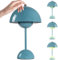 LUPATDY Pilzlampen Tischlampe Flowerpot Lampe Pilz Lampe Kabellos, Touch Dimmbar, 3000k - 6000k, Moderne Aufladbar Tischlampe mit 3 Helligkeitsmodi für Schlafzimmer, Büro, Bars und Restaurants