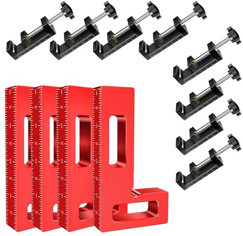 ArtyMaster Aluminum Alloy Conner Clamp, Woodworking Angle Fixing Tools, Multi-Functional Clamping for Picture Frames, Drawers, Cabinets, DIY Projects WT109