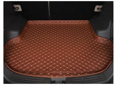 LTQSIV Bandeja Maletero Estera De Cuero para Maletero Coche Almohadilla Protectora para Maletero para Mercedes para Benz Clase E B 2009-2023 Accesorios para Coche(Coffee,E-Class 2010-2015 a)