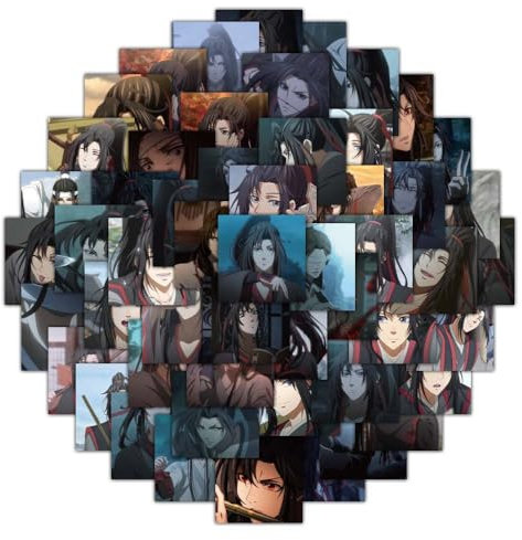Grandmaster Demonic Cultivation Aufkleber, 100 Pcs Lan Wangji Wei Wuxian Figur Vinyl Wasserdichte Stickers Für Party, Wasserflasche Scrapbook Laptop Skateboard Computer Für Teens Studenten