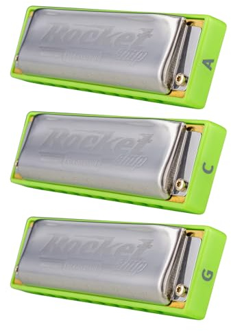 Hohner Rocket Amp Harmonica Propack - C,G,A Major (M2015PP)