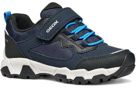 Geox Boys J Magnetar Boy B ABX Sneaker, Navy Sky, 4 UK