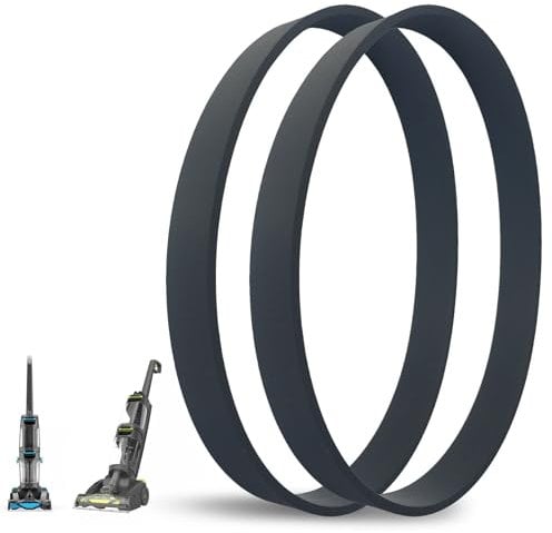 2 Pcs Vacuum Cleaner Belts Replacement Compatible with VAX Dual Power Pet Carpet Cleaner ECR1V1DPP ECR2V1P Upright Vacuum Cleaner Replacement Vacuum Cleaner Belt