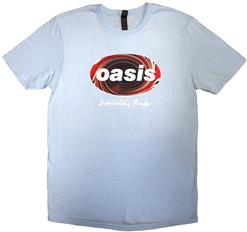 Oasis Definitely Maybe Union Jack Oval T Shirt L