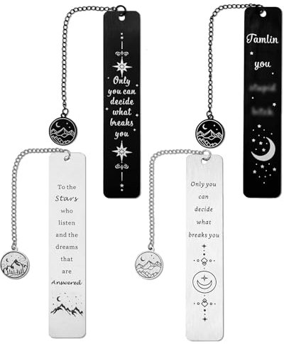 Acotar Lesezeichen, Geschenke für Leser, inspirierende Lesezeichen für Frauen und Männer, dunkle Romantik, Merch, Fantasiebuchliebhaber, Geschenke, Buchzubehör zum Lesen, Osterkorbfüller,