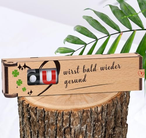 TUZELIYA Gute Besserung Geschenke - Du wirst bald wieder gesund - Duplo Geschenkbox - Gute Besserung Geschenk für Frauen, Männer - OHNE Duplo