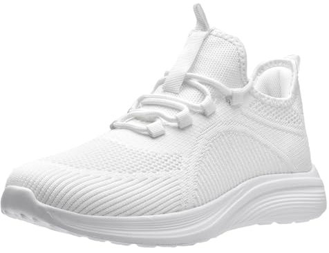 Littleplum Herren Damen Sneakers Leichte Sportschuhe Straßenlaufschuhe Atmungsaktiv Fitness Turnschuhe,F005Weiß,39 EU