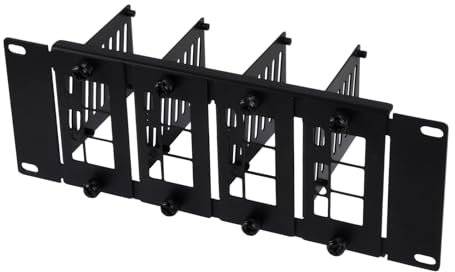 GeeekPi 10 inch 2U rack mount for Raspberry Pi 5/4B/3B+/3B, holds up to 4 Raspberry Pi boards, compatible with DeskPi RackMate T1/T0/T2/10 inch Network Cabinet