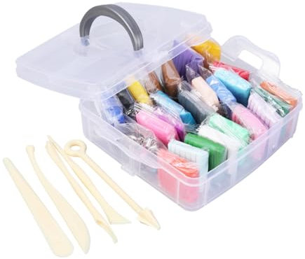 Gadpiparty Argilla Modellabile Colori Kit Creativo Plastilina per Strumenti Argilla da Forno Facile Non Appiccicosa
