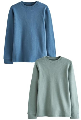 NEXT Jungen Langärmelige Thermo-Oberteile im 2er-Pack