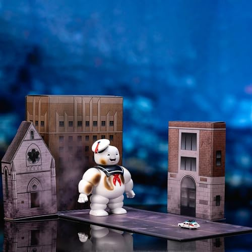 Jada Ghostbusters Nano Stay Puft, Sonderedition Next Level, Metallfigur, 15 cm, ECTO-1 4 cm, detailliertes Zubehör, offizielle Lizenz (9331441314R00)