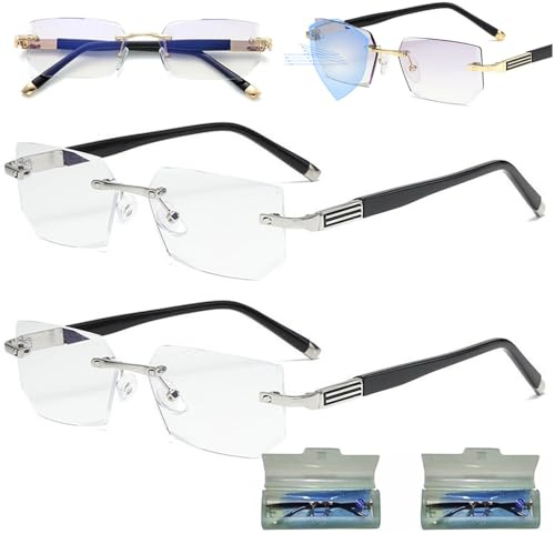 ToatlHeal Relieflogix Glasses,Die Brille Die Alles Verändert: Präzises Sehhilfegerät – Verstellbare Fokussierhilfe,Intelligente Autofokus-Brille Mit Selbstregulierenden Blaulichtfiltergläsern