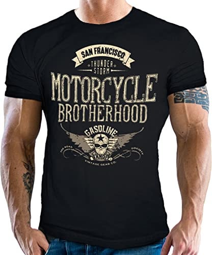 GASOLINE BANDIT Biker Racer T-Shirt - Motorcycle Brotherhood