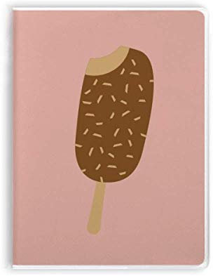 Crispy Chocolate Sweet Ice Cream Notebook Gum Cover Diary Soft Cover Journal