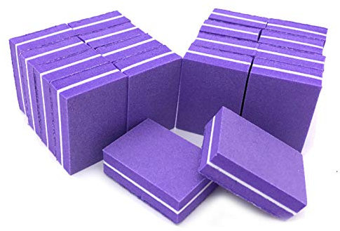 100pcs Esponja Nail Buffer Archivos De Cal Una Lima De Uñas Ongle Professionel Mini Formulario Papel De Lija 100/180 Grit Manicura Kit