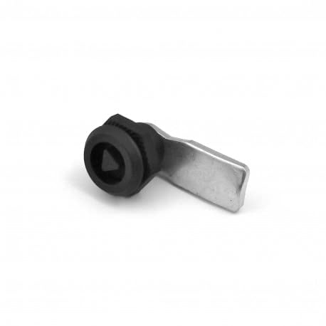 KD-Beschläge Drehriegel Schloss Dreikant 8mm schloss DIN EN 61373 Beste Qualität Schaltschrank schloss Dreikant 8mm Mülltonne Schloss Schaltschrank Schaltschränke Möbelschloss Spindschloss