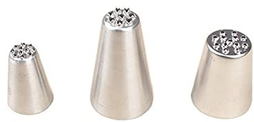 Grass Icing Piping Tips,Decorating Tip Grass Tip 233 234 29 for Cake Cupcake Cookies Desert Decorating,Stainless Steel,Multi-Opening,3 Grass Frosting Tips