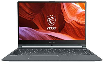 MSI Moderno portatile professionale 14 ultra sottile e leggero: 14 pollici FHD 1080p, Intel Core i5-10210U, UMA, 8 GB, 512 GB SSD, Win10, grigio carbonio (A10M-1052)