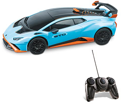 Mondo Motors, LAMBORGHINI HURACAN STO, Modell im Maßstab 1: 24, Geschwindigkeit bis zu 8 km / h, Spielzeugauto für Kinder - 63704