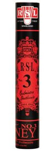 R.S.L. RSL Natur-Federbälle Shuttlecocks | Tourney No. 3 | für Badminton und Federball, hohe Stabilität, Entenfedern | 12 Stück, Speed 77 / Medium-Slow