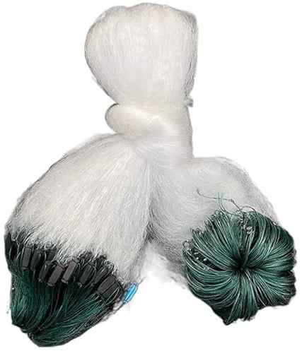 WABTU Redes de Pesca Tres Capas capturan Pesca Neta de Caza Neta Paja monofilamento Nylon Float Redes branquias Trampa Trampa de Pesca Red De Flotador (Color : 3X100m (Mesh 7x7cm))