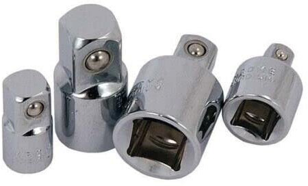 Dunnet Tools 4 Piece Socket Adapter Set Converter Set Ratchet Socket Reducer Set 1/2 1/4 3/8 Hand Tools Ratchet Adapter Socket Set Mechanics Tools Set