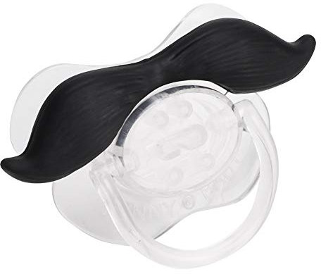 Schnuller Schnurrbart Schnuller 0-6 Monate Silikon Schnuller Baby Schnurrbart Baby Schnurrbart, Tragbarer Mini-Schnuller mit Niedlichen Lippen und Bart, Umweltfreundliches (7 Herren)