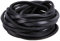 GORGECRAFT 5.5 Yard Schwarze Flache Echtlederstreifen 5.5 mm Breit Rindslederschnur 4 mm Dick Glänzende Lederriemen Flechten Perlenfäden Zum Basteln Schlüsselanhänger Herstellen von Griffen