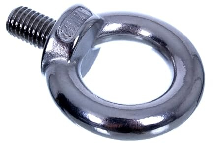 NAJDER 5X Ringschraube M8 aus Edelstahl - Ringförmige Schraube DIN 580 - A2 - AISI 304 - Ring - Ösen- Oesenschraube - für Seilmontage Hebezubehör