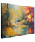 MuchoWow© Leinwand 70x50 cm Deko Schlafzimmer Aesthetic Leinwandbilder Wohnzimmer Gemälde Foto Geschenk Living Room Decoration Kunstdruck - Landschaft - Öl - Fluss - Bunt