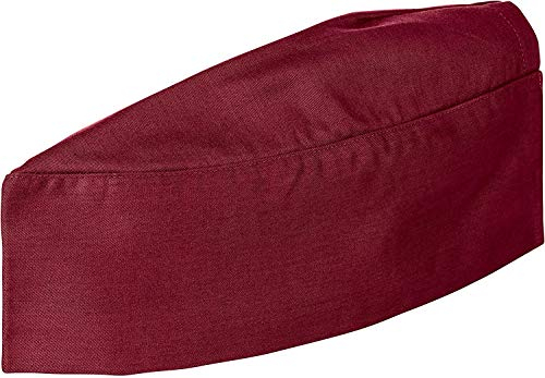 DESERMO Gastro Schiffchen verstellbar mit Klettverschluss | Hochwertige Profi Küchen-Mütze | Für Frau & Mann passend für alle Größen | Große Farbauswahl | 220g/m²