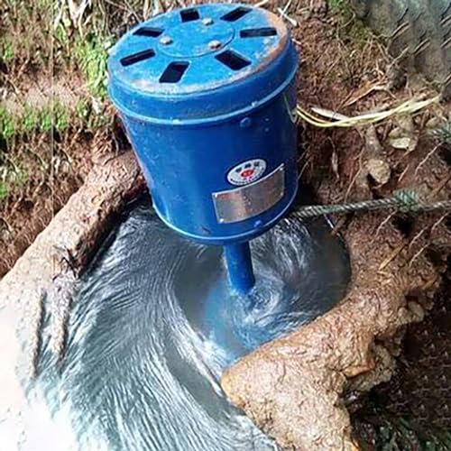 ZHOZHUT 2000W Turbina Micro Generador Hidroeléctrico 220V Generadores Hidroeléctricos Monofásicos De Flujo Axial 500-1500RPM Generador Imán Permanente, Generadores con Núcleo De Cobre Puro,2000w,220V