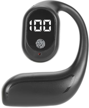 Auricolare Bluetooth Wireless, Cuffie Monoauricolare 5.3, 22 Ore di Riproduzione, Auricolare Wireless con Riduzione del Rumore con Display Batteria a LED, Driver Dinamici da