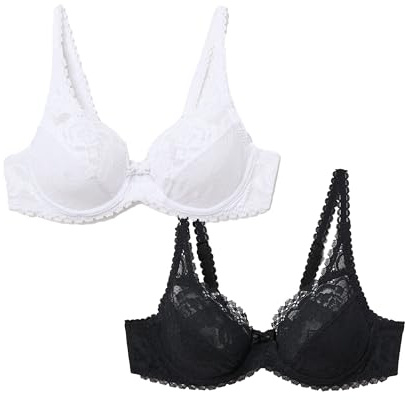 Playtex Women's Pack Flower Elegance Underwired Bra (Pack of 2)