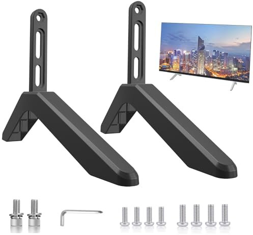 TV-Standfüße, Neues Upgrade TV Ständer, Universal TV standfuss für Tisch Meisten 32-65in LCD LED Plasma Fernsehbildschirm