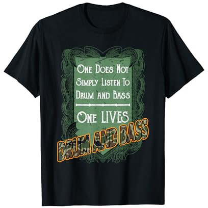 Drum und Bass Shirt DNB Junglist Life Drum N Bass T-Shirt