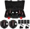 Aofesel 2 Pack 8 Saugheber Akku Fliesenheber mit Manometer, Akku x4, Werkzeugbox, Elektrischer Saugheber Tragkraft 200 KG, Dreigiges Pad Vakuum Glasheber für Transport von Aquarium, Fliesen, Glas